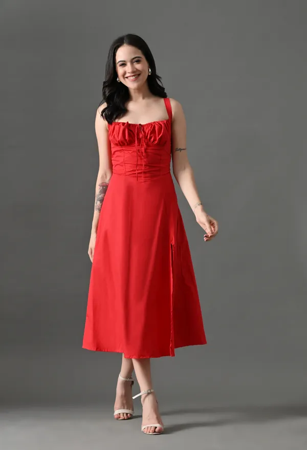 Red_Cotton_Mellow_Mood_Dress_&_Yellow_Floral_Kiss_Maxi_Dress_For_Women_(Pack_Of_2)
