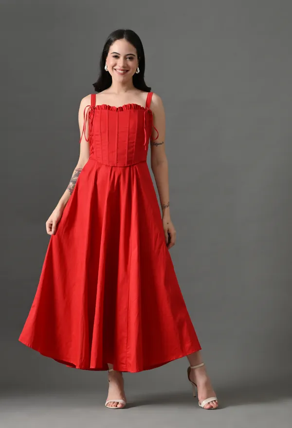 Red_Boss_Bodice_Cotton_Corset_Dress_For_Women