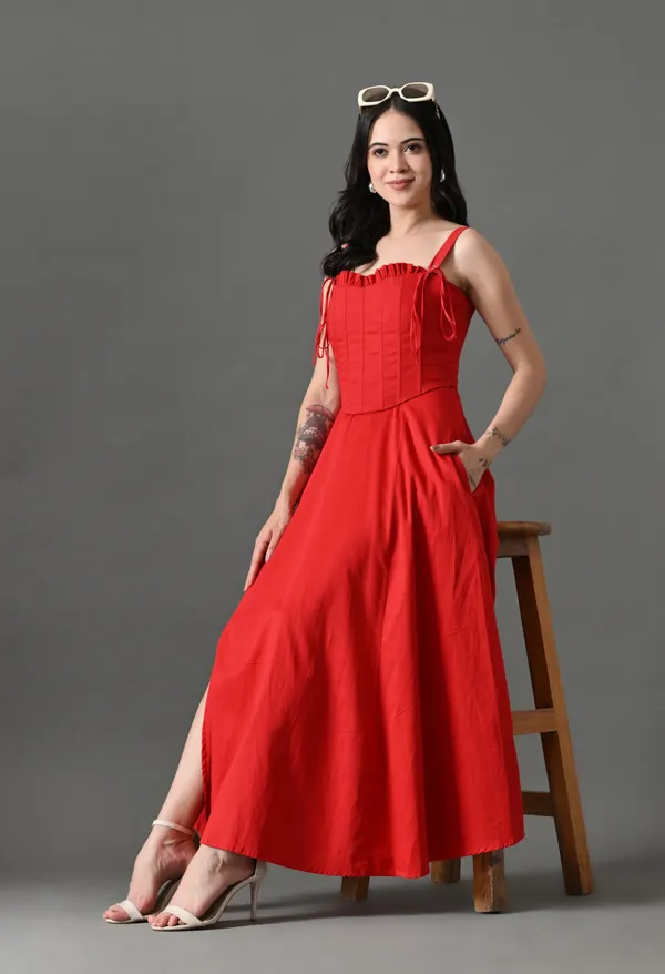 Red_Boss_Bodice_Cotton_Corset_Dress_For_Women
