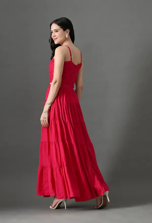 Pink_Bubblegum_Babe_Cotton_Dress_For_Women