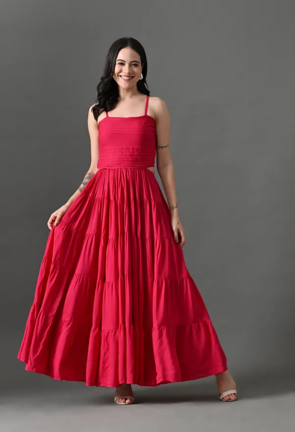 Pink_Bubblegum_Babe_Cotton_Dress_For_Women