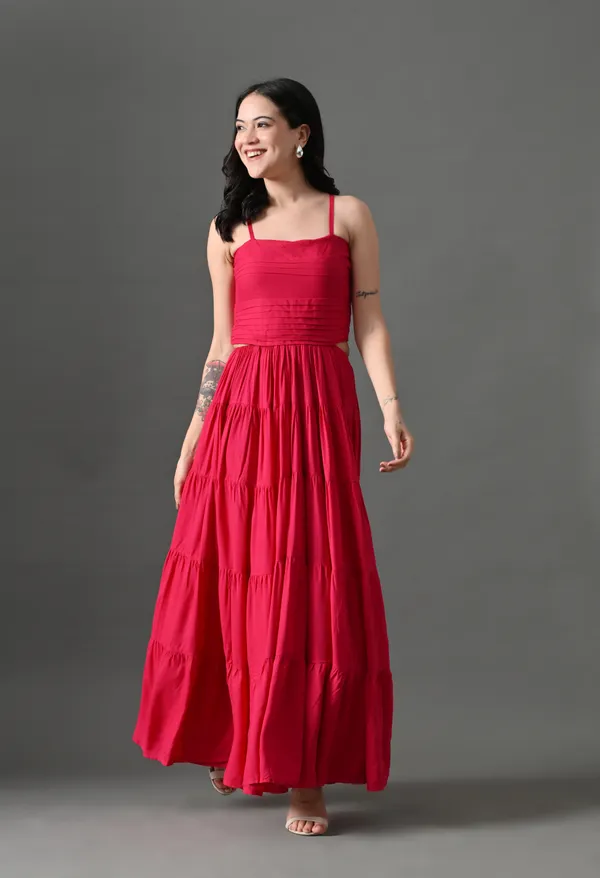 Pink_Bubblegum_Babe_Cotton_Dress_For_Women