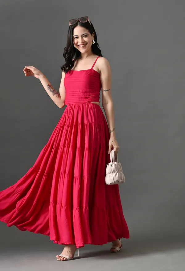 Pink_Bubblegum_Babe_Cotton_Dress_For_Women