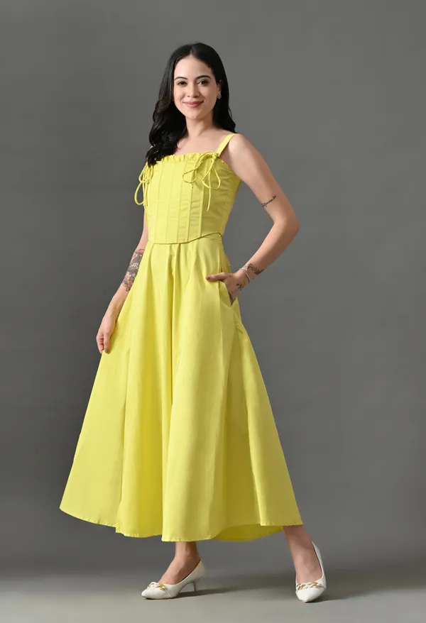 Lemon_Boss_Bodice_Cotton_Corset_Dress_For_Women