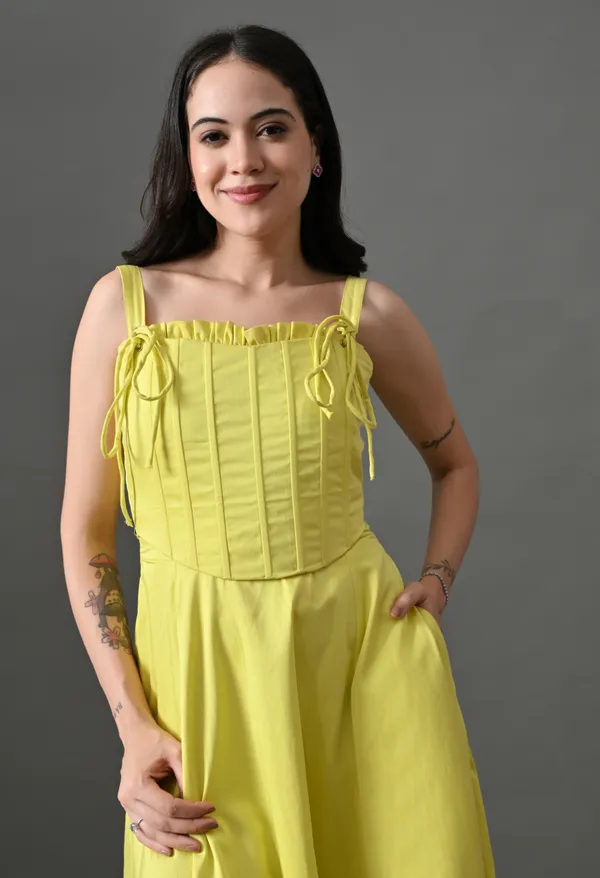 Lemon_Boss_Bodice_Cotton_Corset_Dress_For_Women