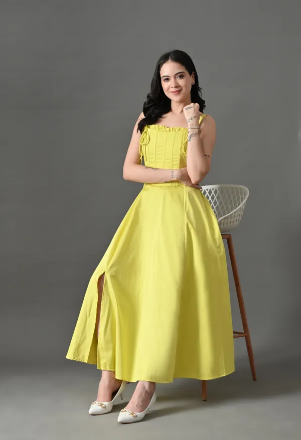 Lemon_Boss_Bodice_Cotton_Corset_Dress_For_Women