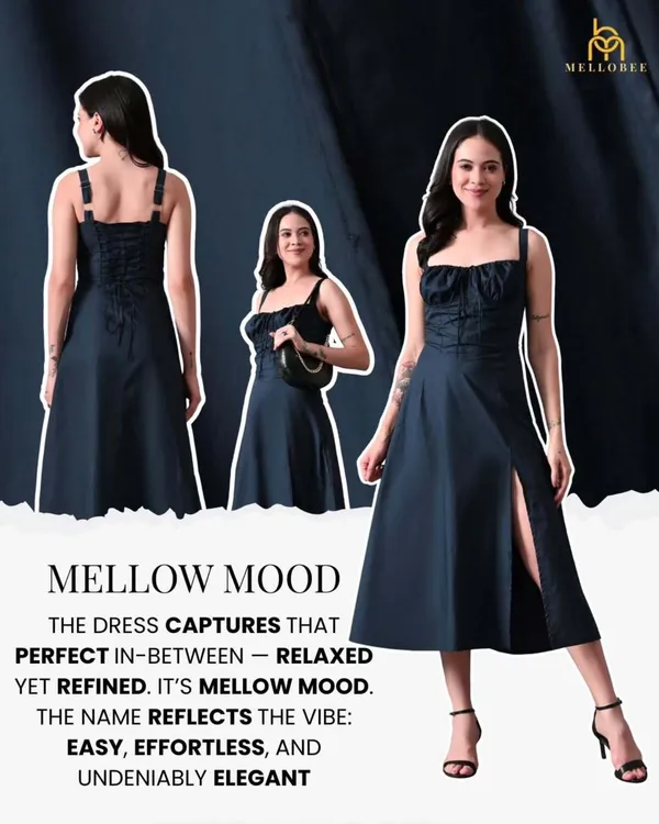Black_Mellow_Mood_Cotton_Dress_For_Women
