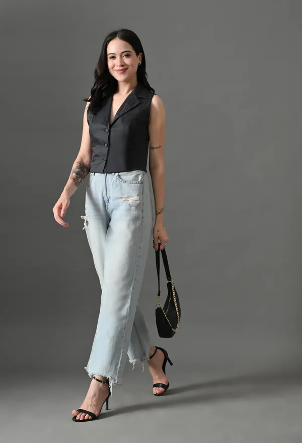 Black_Cotton_Waistcoat_Top_For_Women
