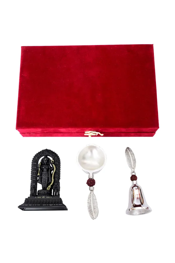 Ram_Lalla_Idol_(with_Jyot_and_Ghanti)_Brings_calmness,_reduces_stress,_and_promotes_inner_peace