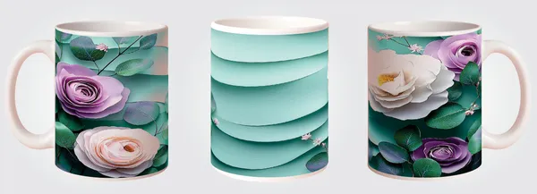 Multicolor_Ceramic_Flowers1_Printed_Microwave_Safe_Mugs