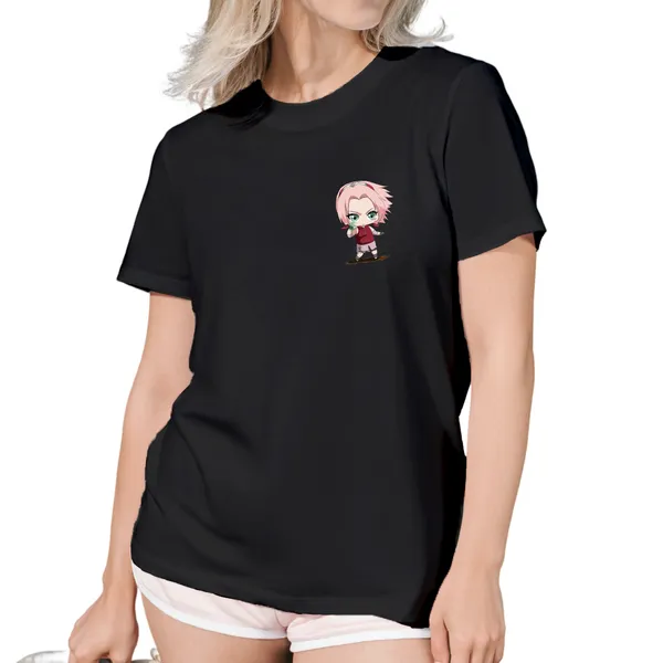 Sakura_Black_Printed_T-shirt_for_Women_–_Stylish__Half_Sleeves_Casual_Tee