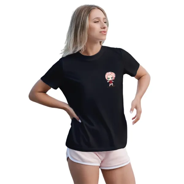 Sakura_Black_Printed_T-shirt_for_Women_–_Stylish__Half_Sleeves_Casual_Tee