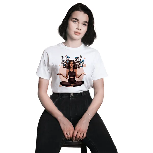 Butterflies_White_Printed_T-Shirt_for_Women–_Stylish_Cotton_Round_Neck_Casual_Tee