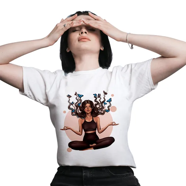 Butterflies_White_Printed_T-Shirt_for_Women–_Stylish_Cotton_Round_Neck_Casual_Tee