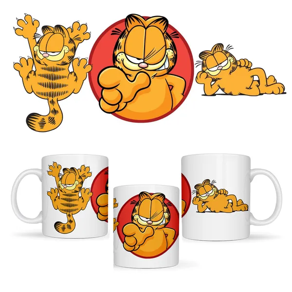 Multicolor_Printed_Garfield_Ceramic_Mugs__Ideal_For_Gifts_And_Home