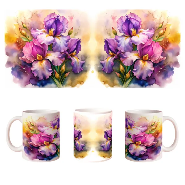Multicolor_Ceramic_Lavender_flower_Printed_Microwave_Safe_Mugs