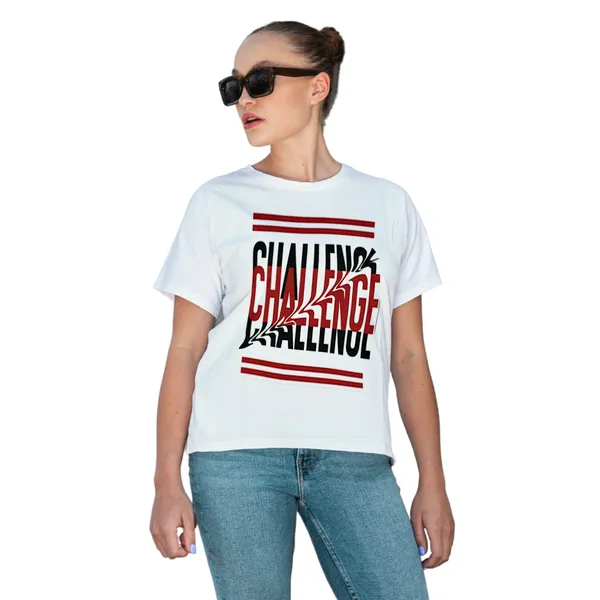 Challenge_White__Women’s_T-Shirt_–_Stylish_Cotton_Round_Neck_Casual_Wear
