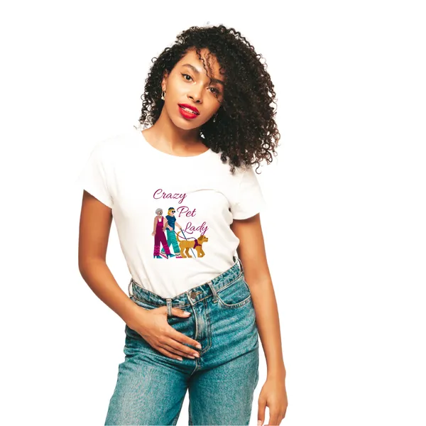 Crazy_Pet_Lady_White_Printed_T-Shirt_for_Women_–_Casual_&_Stylish_Cotton_Tee