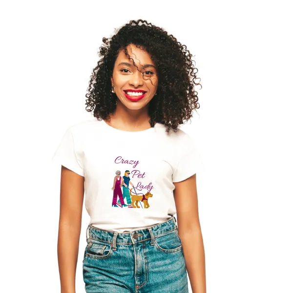 Crazy_Pet_Lady_White_Printed_T-Shirt_for_Women_–_Casual_&_Stylish_Cotton_Tee