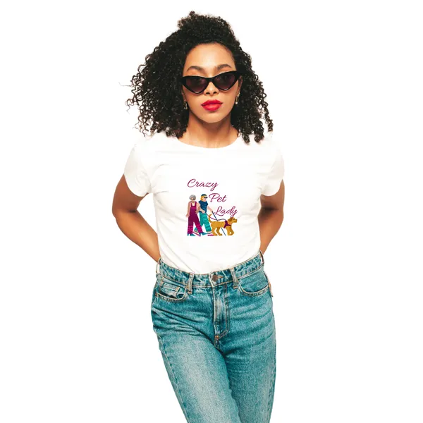 Crazy_Pet_Lady_White_Printed_T-Shirt_for_Women_–_Casual_&_Stylish_Cotton_Tee