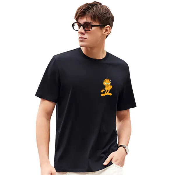 Garfield_Black_Printed_T-Shirt_for_Men_–_Stylish_Round_Neck_Half_Sleeve_Cotton_Tee