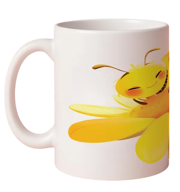 Multicolor_Ceramic_BEE_happy_Printed_Microwave_Safe_Mugs