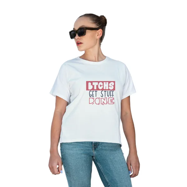 White_Printed_T-Shirt_for_Women_–_Trendy_Casual_Half-Sleeve_Cotton_Tee