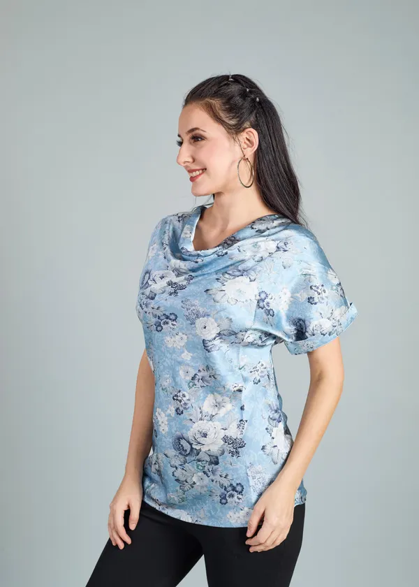 Blue_Premium_Floral_Printed_Top_For_Women