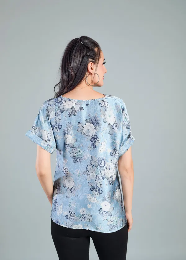 Blue_Premium_Floral_Printed_Top_For_Women