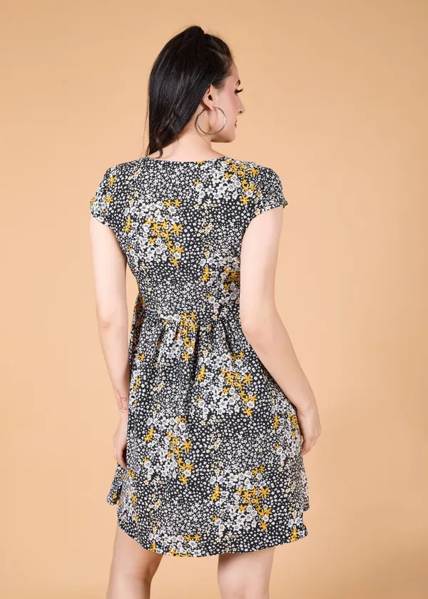 Black_Premium_Floral_Printed_Dress_For_Women