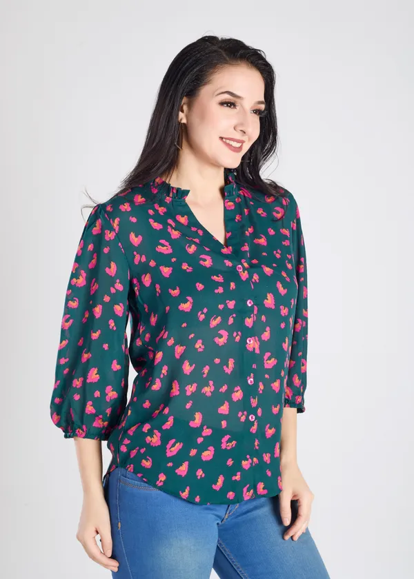 Green_Premium_Abstract_Printed_Top_For_Women