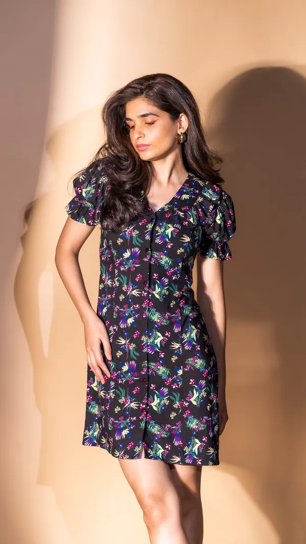 Black_Premium_Printed_Dress_For_Women