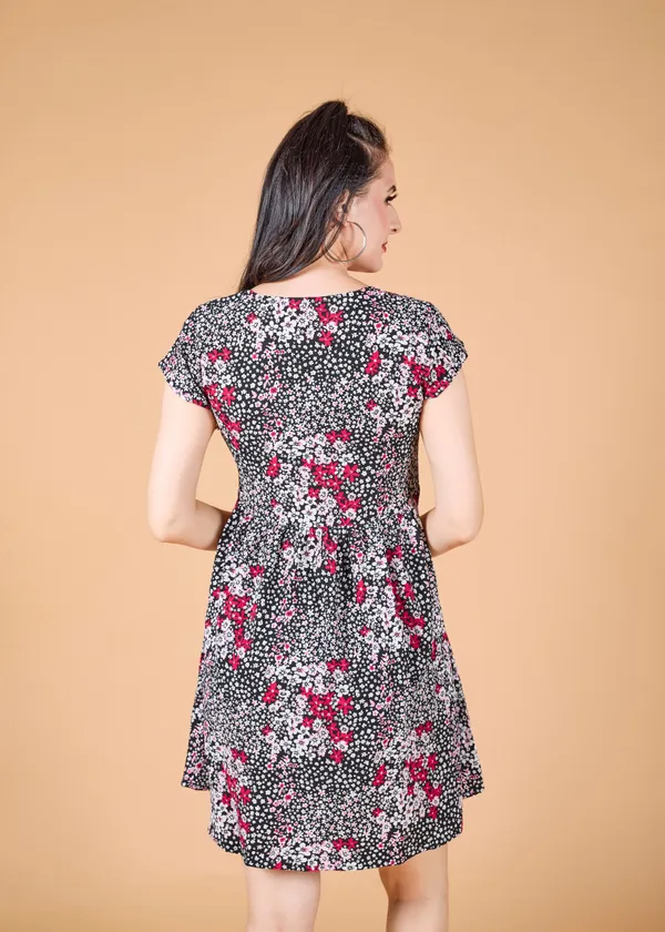 Black_Premium_Floral_Printed_Dress_For_Women