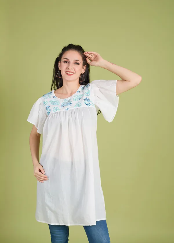 White_Embroidered_Dress_For_Women