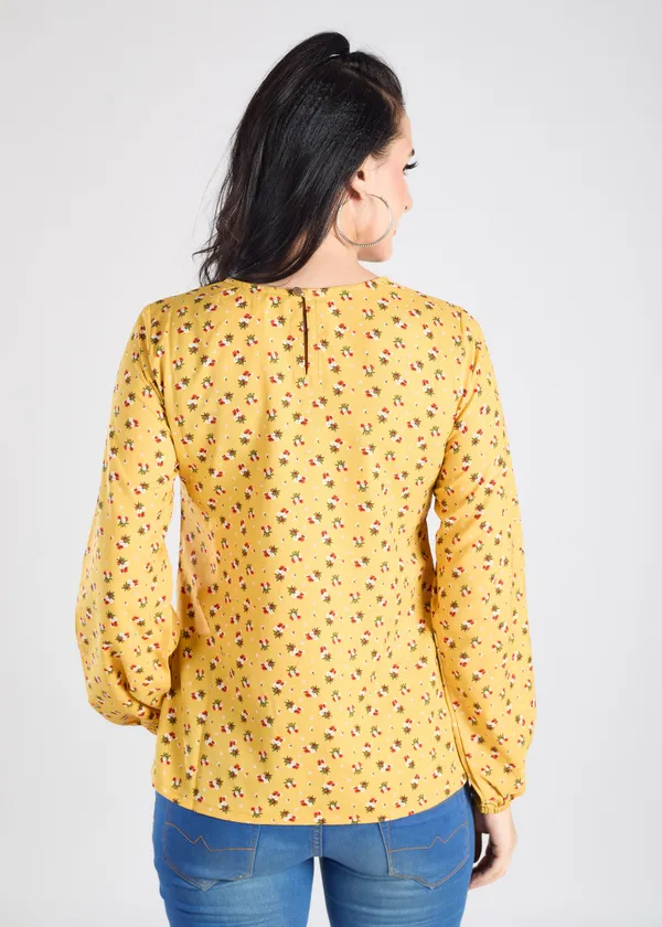 Yellow_Premium_Floral_Printed_Top_For_Women