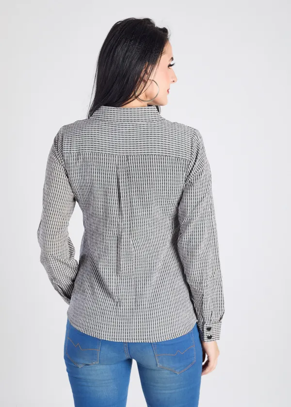 Black_Premium_Stripe_Printed_Top_For_Women