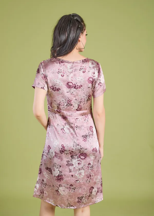 Pink_Premium_Floral_Printed_Dress_For_Women