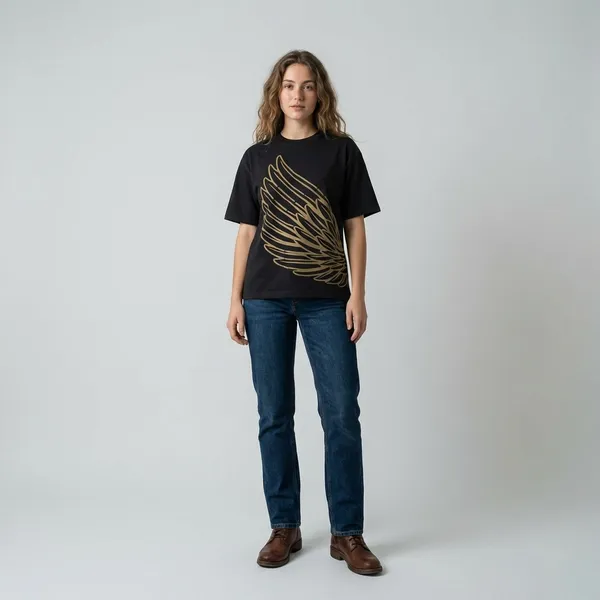 Charcoal_Cotton_T-shirt_For_Women