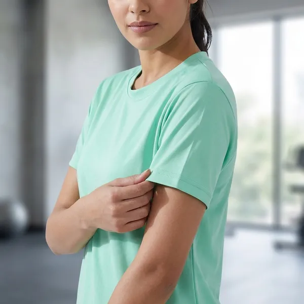 Mint_Green_Polyester_T-shirt_For_Women