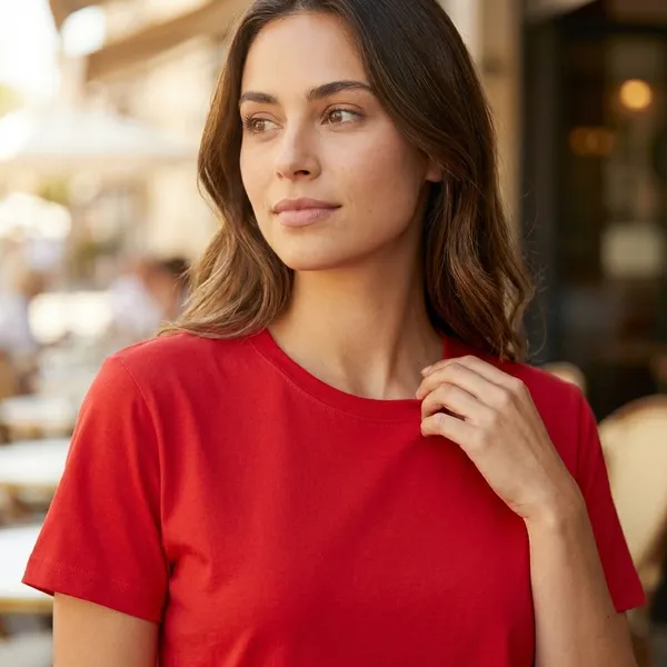 Red_Cotton_T-shirt_For_Women