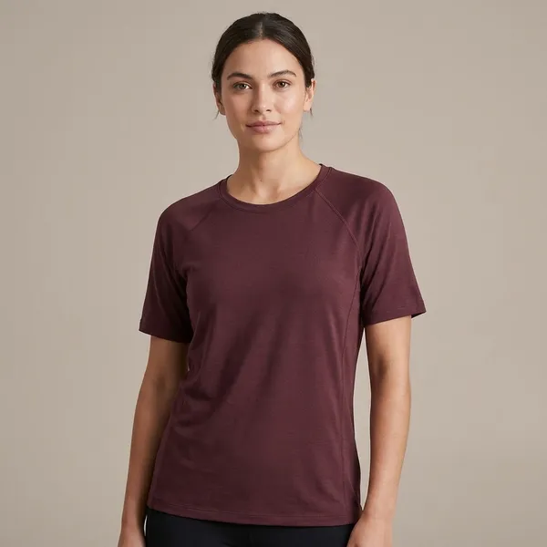 Maroon_Cotton_T-shirt_For_Women