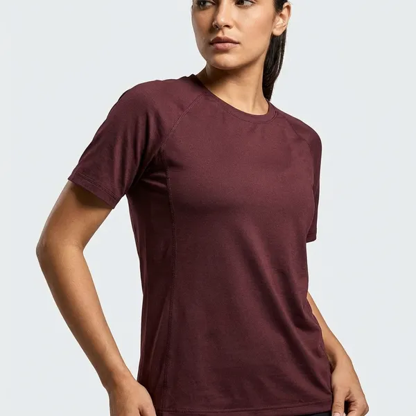 Maroon_Cotton_T-shirt_For_Women