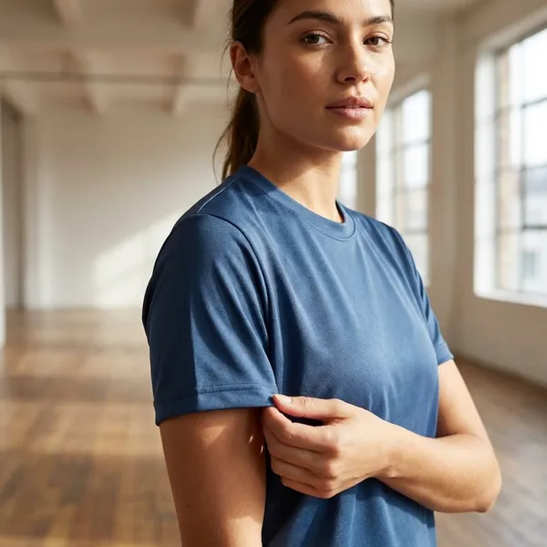 Blue_Cotton_T-shirt_For_Women