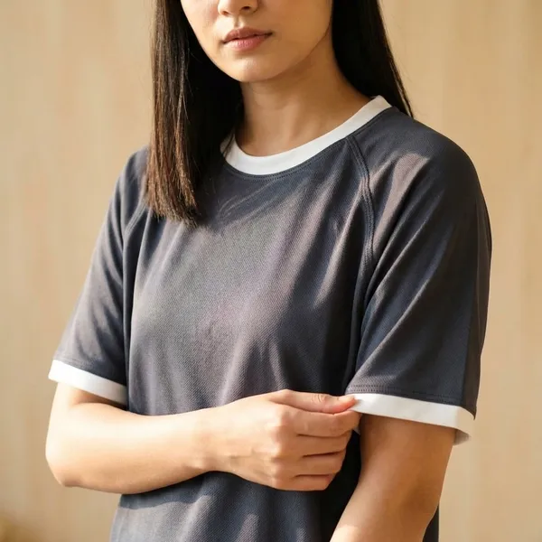 Navy_Blue_Cotton_T-shirt_For_Women