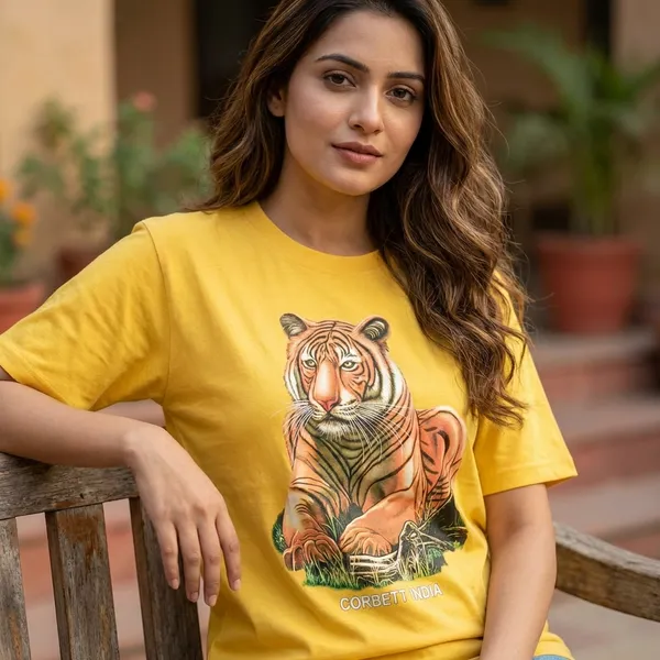 Yellow_Cotton_T-shirt_For_Women