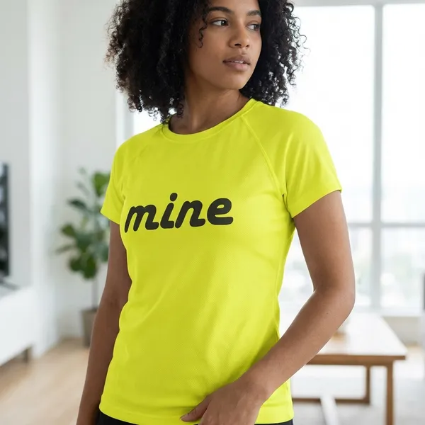 Neon_Green_Polyester_T-shirt_For_Women