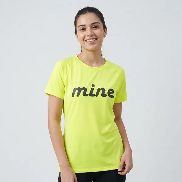 Neon_Green_Polyester_T-shirt_For_Women