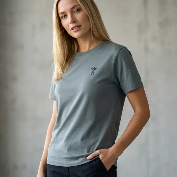 Grey_Cotton_T-shirt_For_Women