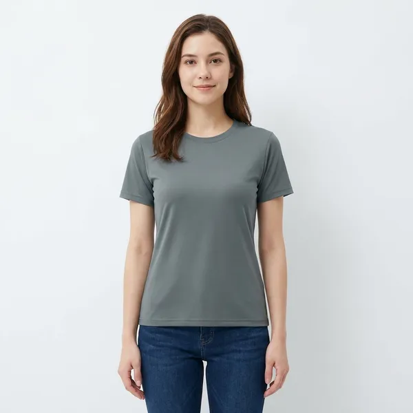 Grey_Cotton_T-shirt_For_Women