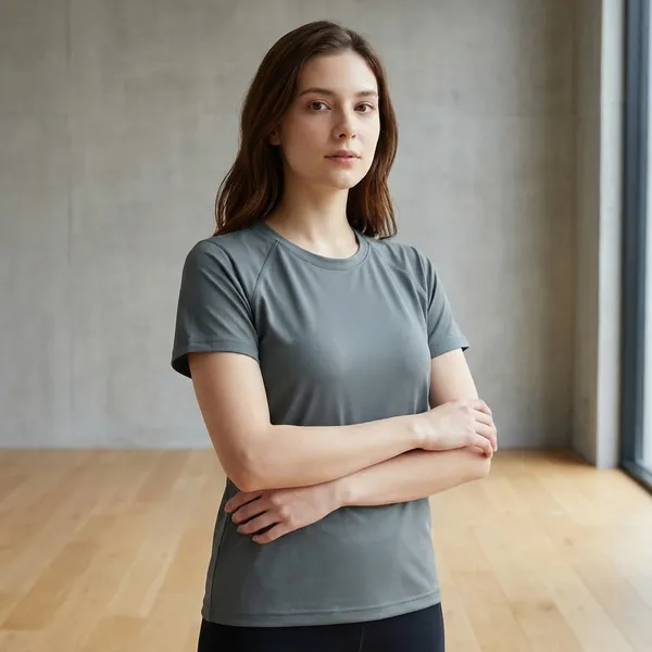 Grey_Cotton_T-shirt_For_Women